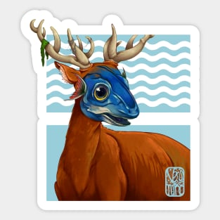 Fish-Deer Animal Sticker